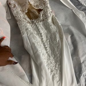 Brides wedding dress